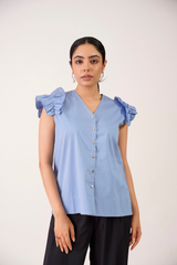 EVIE RUFFLED SHIRT