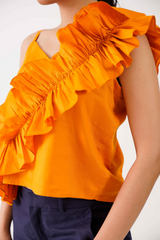 MIA COTTON RUFFLE TOP